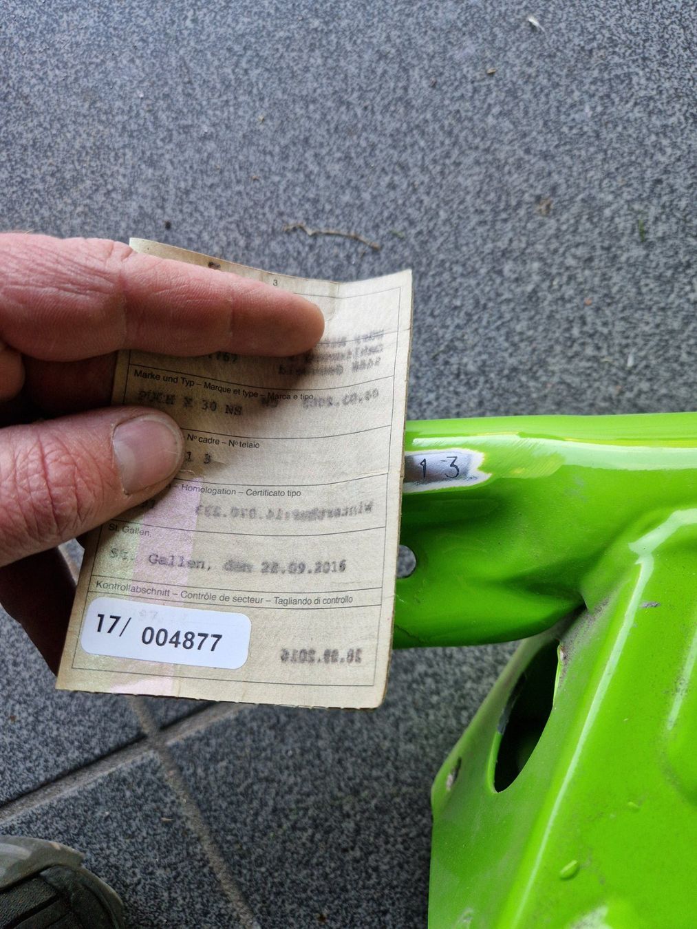 Puch Parti ricambio per ciclomotori: PUCH X30 NS  7191 Rahmen – Usato da Weissbad venduto da golf29 4
