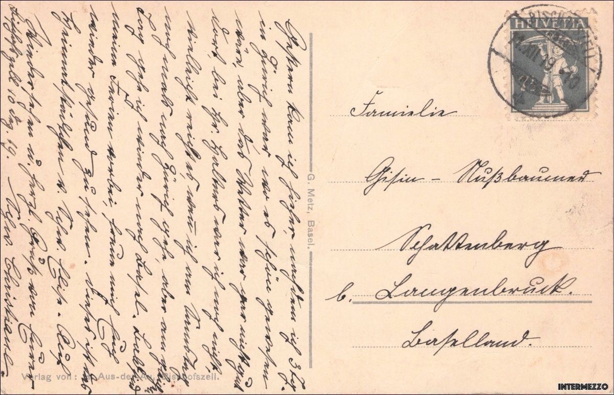 Cartes postales: Bischofszell TG // Panorama // 1919 – D'occasion à Basel par intermezzo12 1