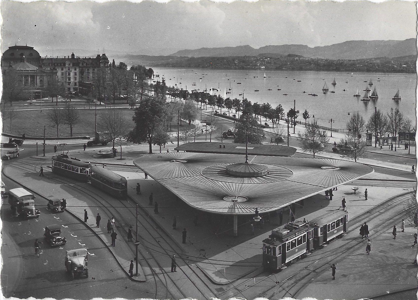 Ansichtskarten: 271   ZÜRICH    Bellevue – Gebraucht aus Bütschwil von Jackson1A