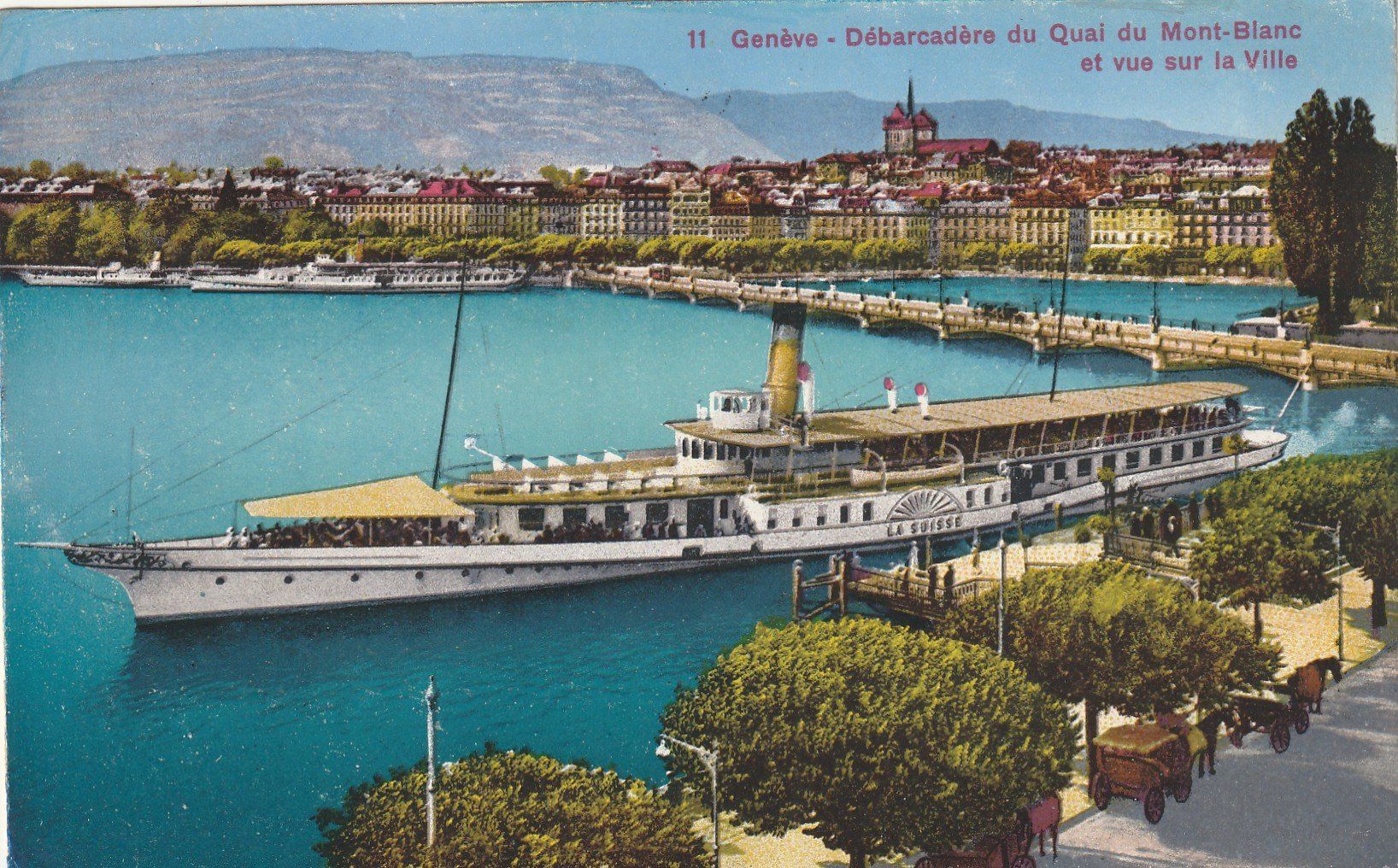 Cartes postales: Genf mit Dampfschiff La Suisse – D'occasion à Rorschacherberg par fratovi2