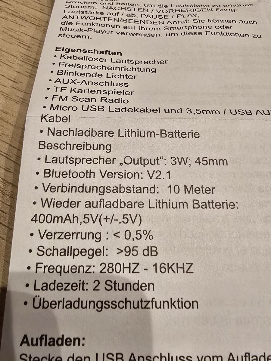Casse acustiche: Bluetooth-Lautsprecher – Nuovo (secondo la descrizione) da Zollikofen venduto da Forest_Corner_40 5
