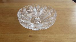 Elegante Kristallglasschale, geschliffen, guter Zustand!