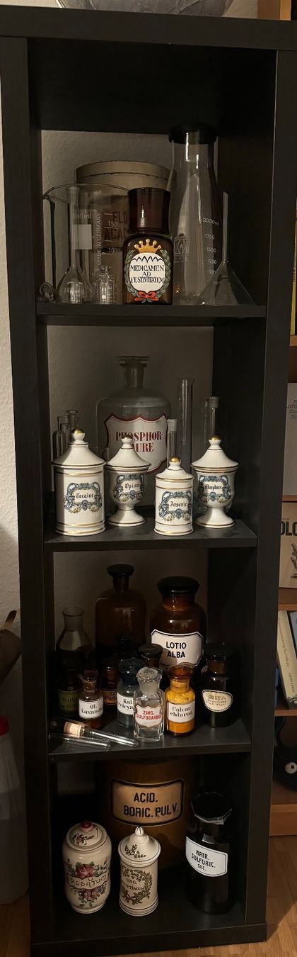 Laborzubehör: Diverse Apothekerflaschen Apotheker Fläschli Behälter – Gebraucht aus Binningen von Sophiescloset