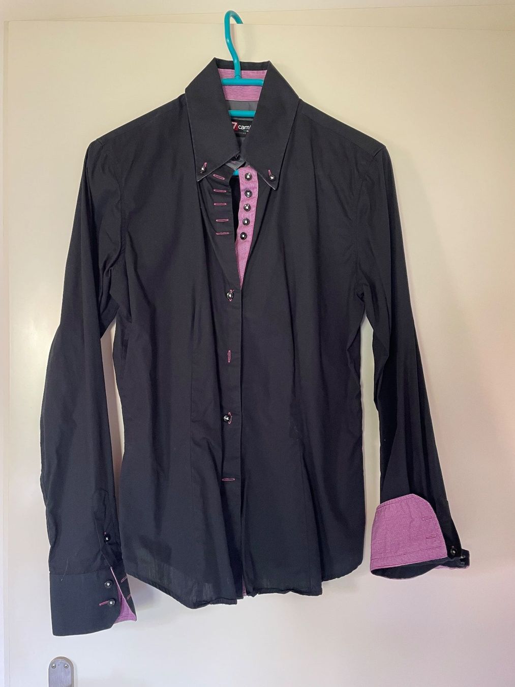 Blusen: Damenbluse 7 Camicie, scharz, Gr. S – Gebraucht aus Auenstein von sumsum-bn