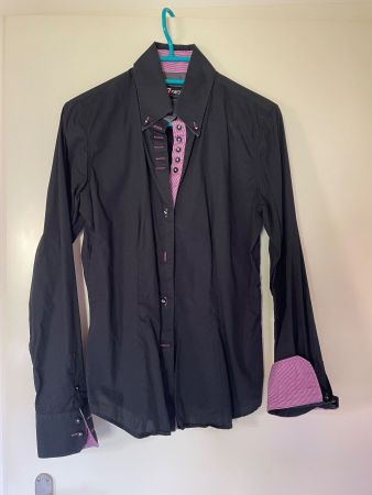 Damenbluse 7 Camicie, scharz, Gr. S