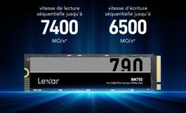 SSD 4To Lexar® NM790 M.2 2280 PCIe Gen 4×4 NVMe