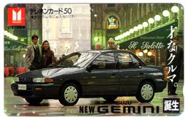 ISUZU, New Gemini - seltene Auto Telefonkarte aus Japan