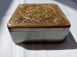Antik Schmuckdöschen Jugendstil filigran Erhard & Söhne 231