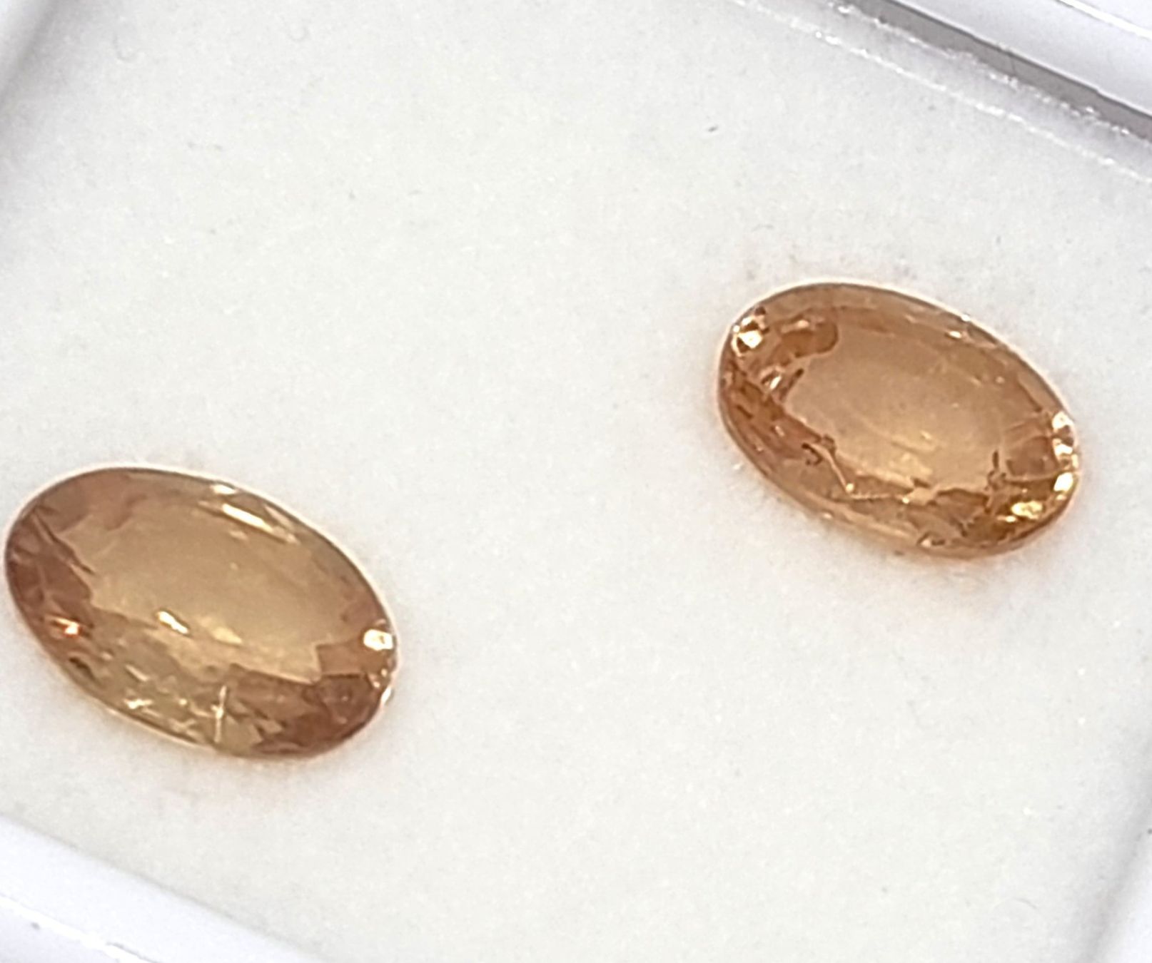 Edelsteine: 2x Saphirs oranges 1.76 ct - CERTIFICAT 560.- Fr – Neu (gemäss Beschreibung) aus Grimisuat von Valgem 2