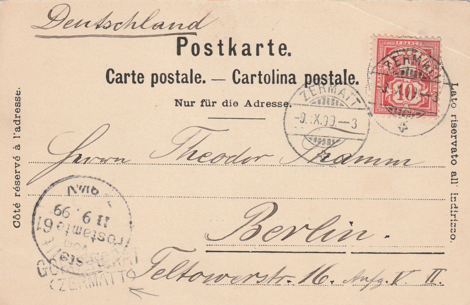 Tutti i francobolli: Stabstempel Gornergrat auf Ak – Usato da Rorschacherberg venduto da fratovi2