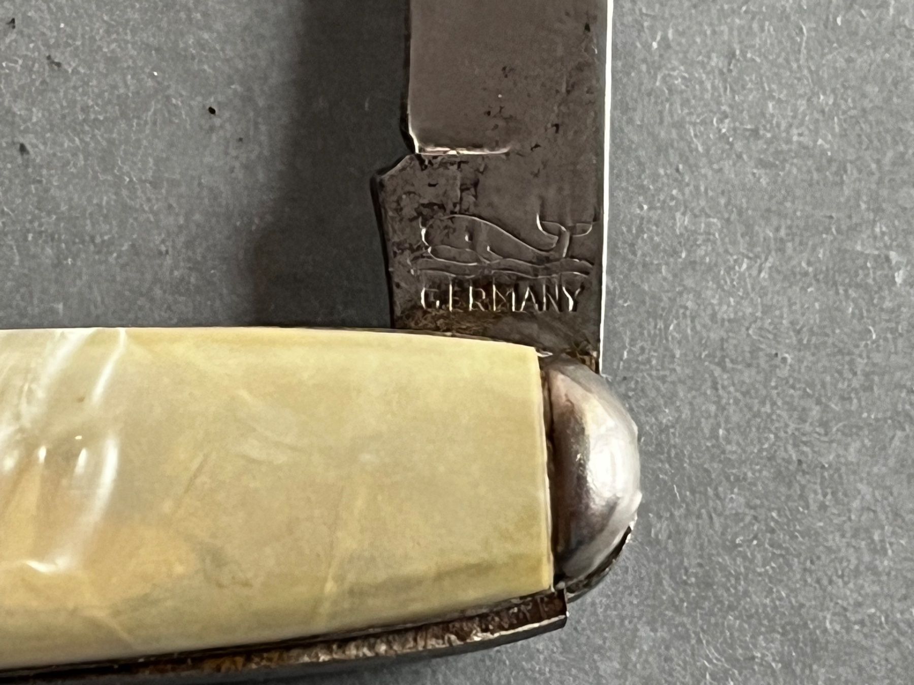 Coltelli tascabile: Altes Sackmesser Richartz/Solingen 77 mm - ESSO – Usato da Zürich venduto da FV.vintage 2