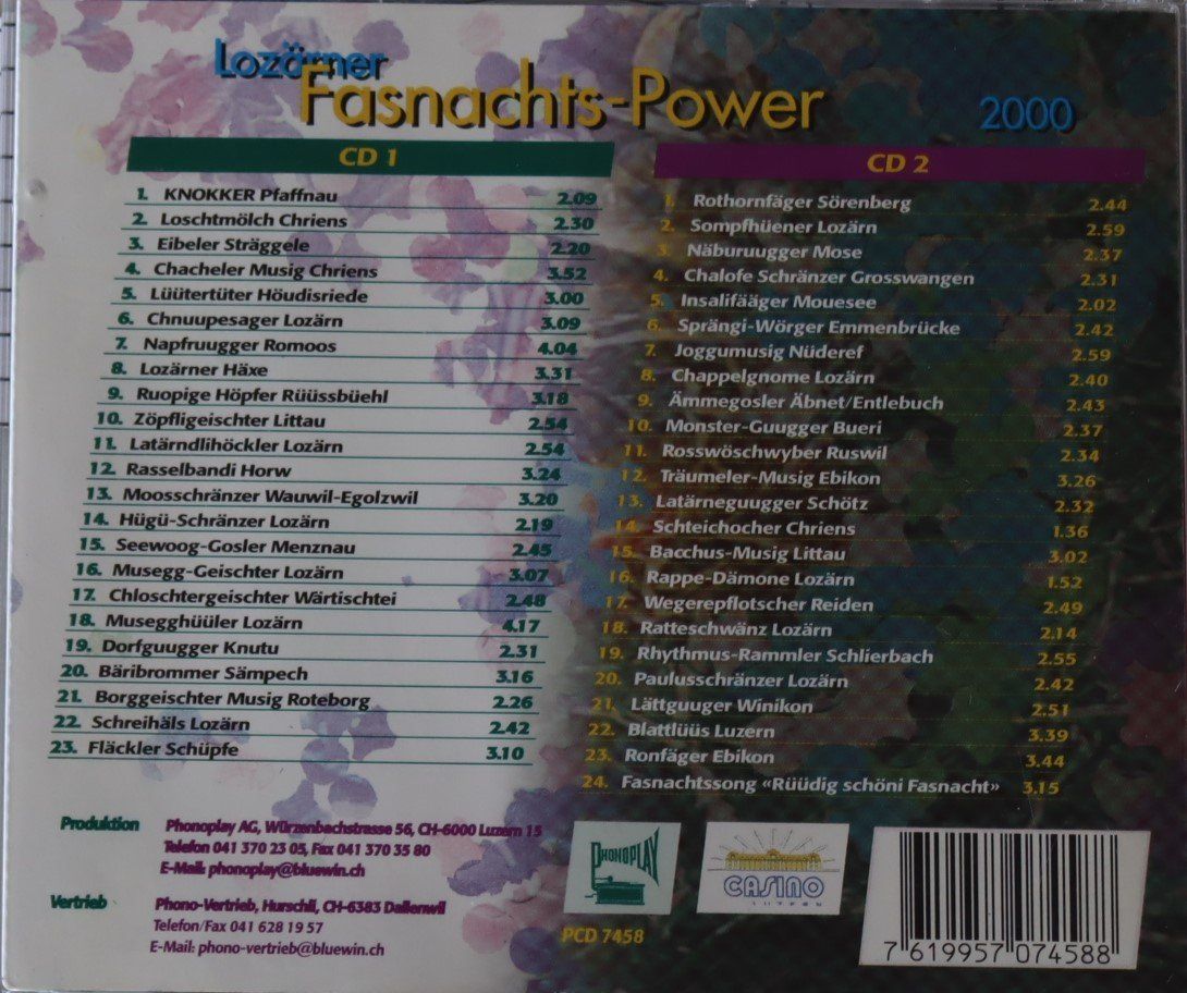 CD: Lozärner Fasnachts Power 2000 – Usato da Luzern venduto da CONTENTI 2