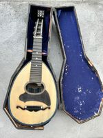 Carlo Albertini Mandoline mit Koffer 19. JH, Lombardi