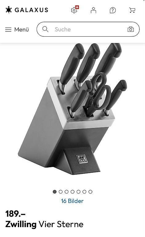 Coltelli: Zwilling Vier Sterne Messerblock – Usato da Herrliberg venduto da jil_y77h