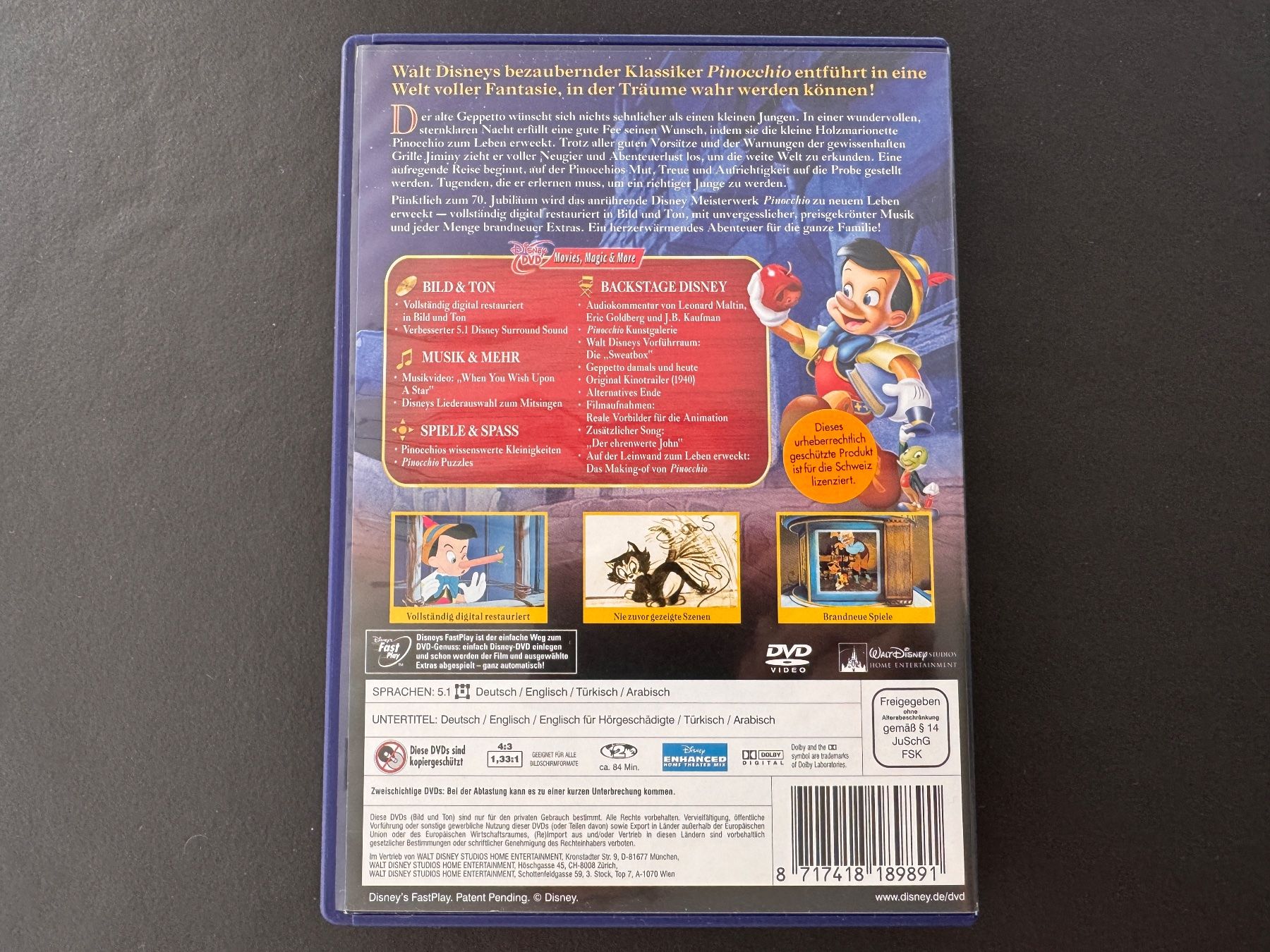 Tutti i DVDs: Walt Disney DVD - Pinocchio – Usato da Zollikon venduto da Krenapf 1