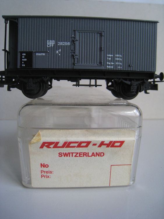 Ruco Kd 28256 der SBB grau mit halbem Bremserhaus (Fotos) (Gebraucht ...