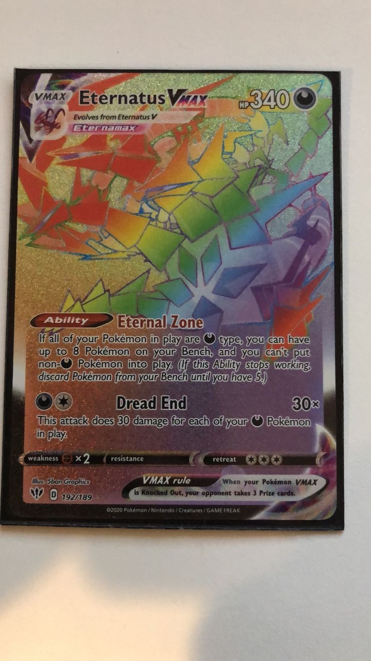 Pokémon Sammelbilder & Trading cards: Pokémonkarte Eternatus – Gebraucht aus Eschlikon TG von ArtRec
