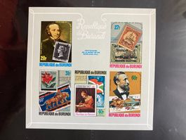 Burundi 1979 Block Rowland Hill Penny Black postfrisch gesch