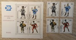 sellos Suiza 1976 Medieval Postal Couriers