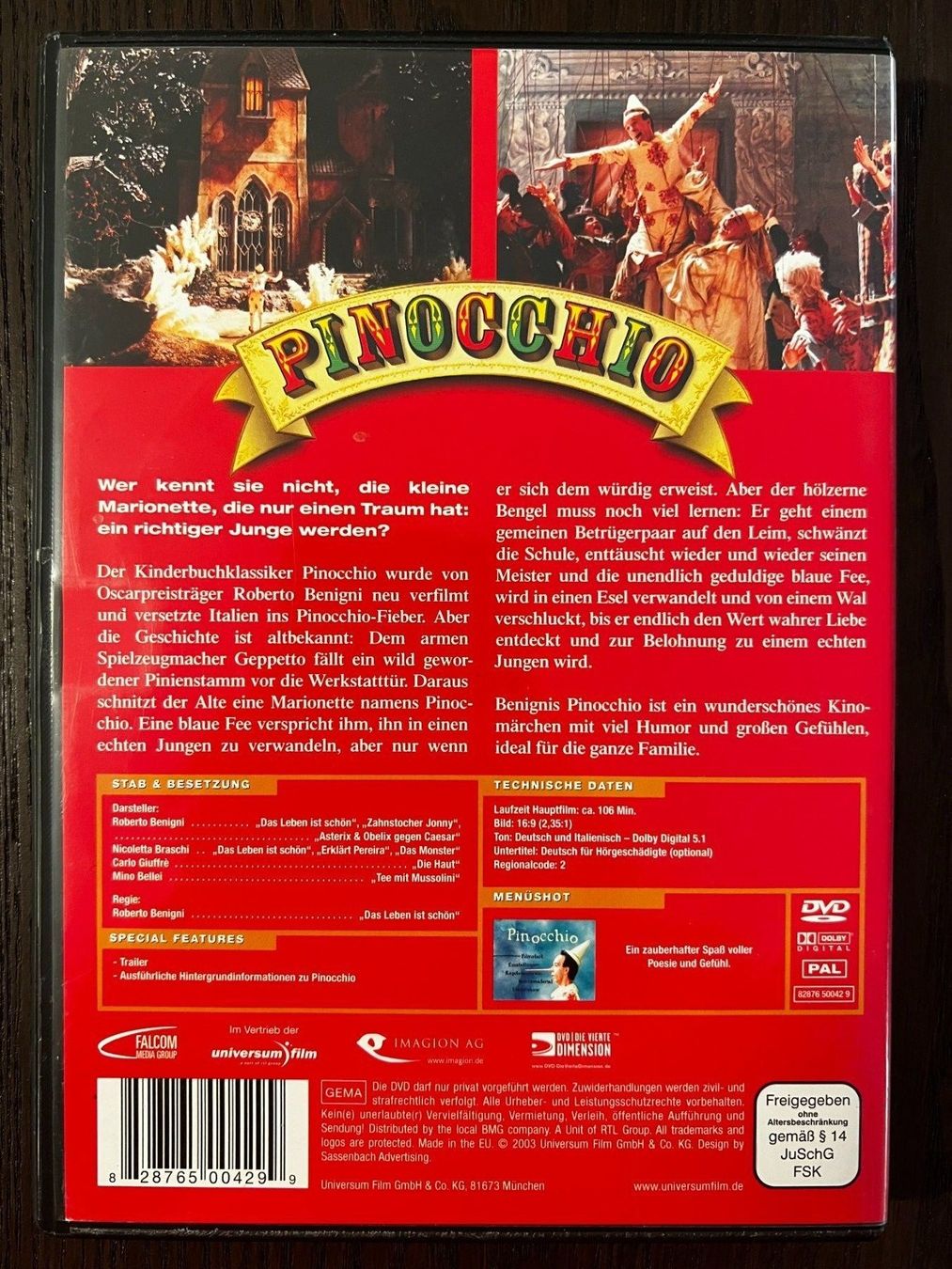 Tutti i DVDs: Pinocchio – Usato da Zürich venduto da FilmFreunde 1