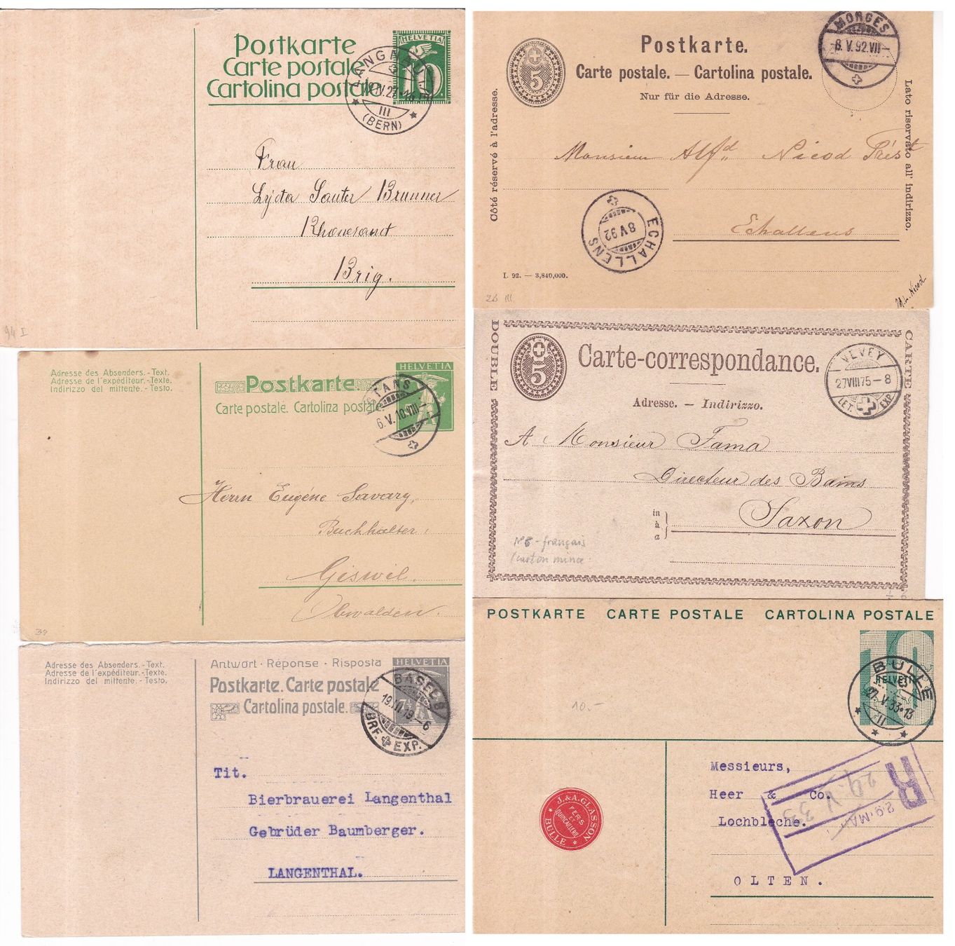 Tutti i francobolli: 40 Stk. Alte CH Briefe, Karten, FDCs etc. – Usato da Münchwilen AG venduto da Nesar 2