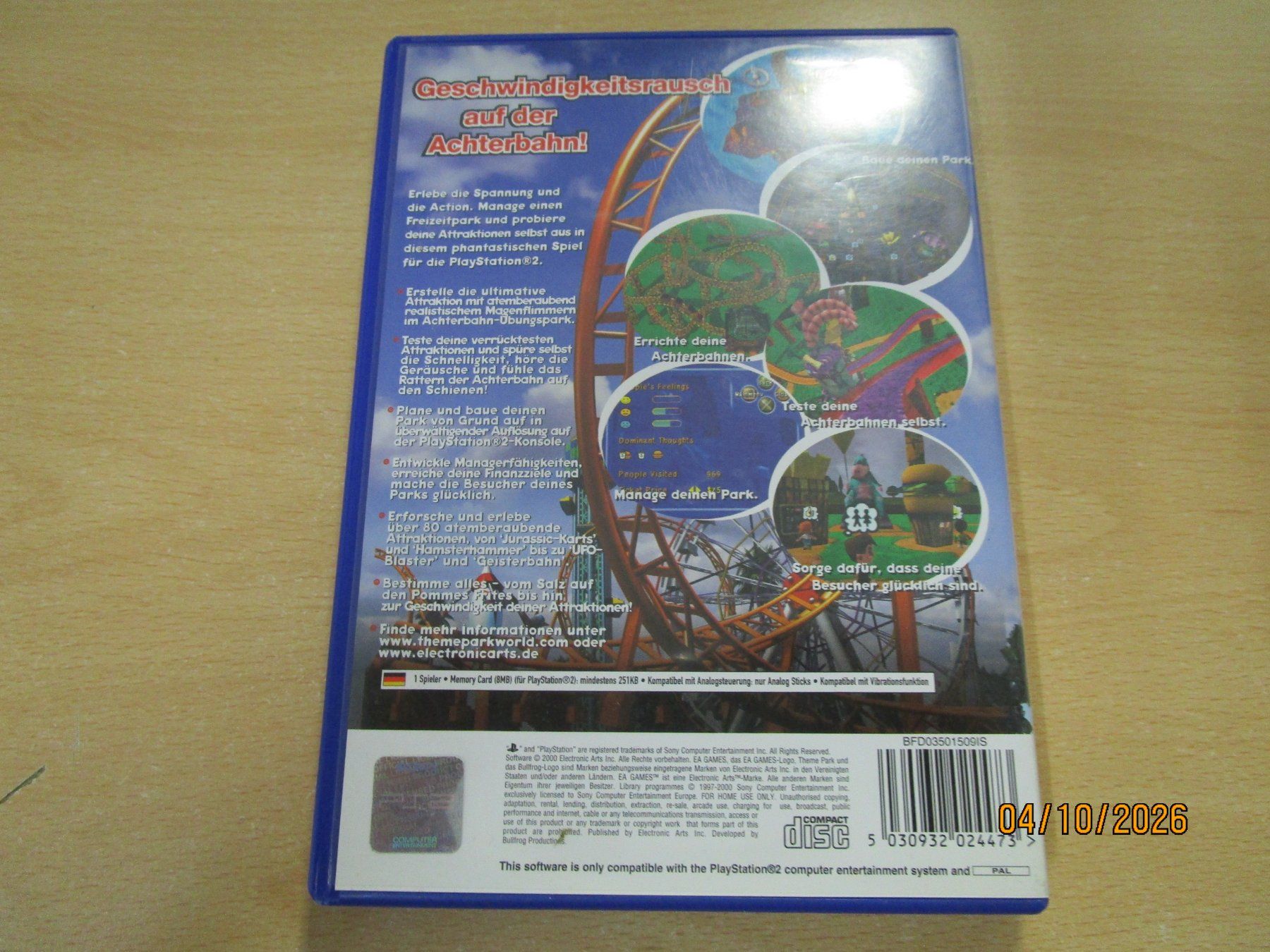 Sony Spiele: Theme Park World Sony Playstation 2 PS2 – Gebraucht aus Goldau von agestuffer 1