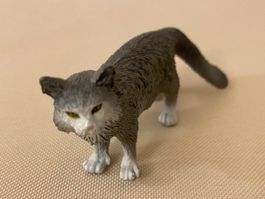 Schleich Katze Maine Coon 13893 grau weiss Farm Figur