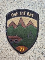 *** Badge Geb Inf Bat 77 mit klett ***