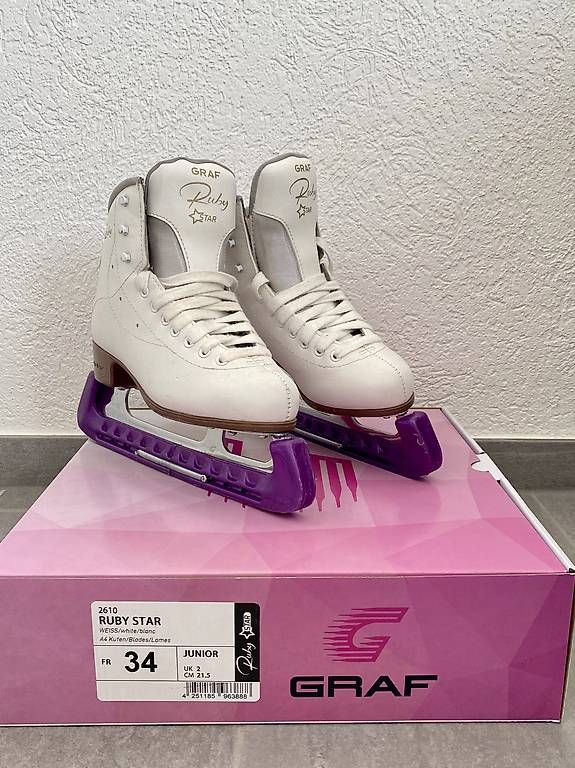 Patins à glace: Graf Ruby Star Eiskunstlaufschuhe Grösse 34 – D'occasion à Bassersdorf par eveline234 1