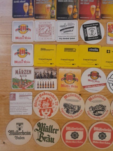 Sottobicchieri: Bierdeckel Brauerei Müller Baden – Usato da St.Gallen venduto da Stocken64 1