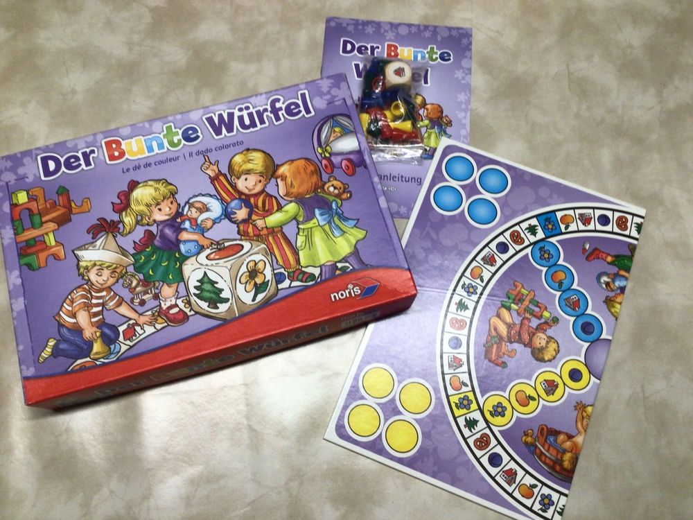 Der Bunte Würfel - Retro-Kinderspiel Von 1959