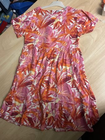 Sommerliches Kleid Lollitop Gr.152 mit Blumenmuster🌸