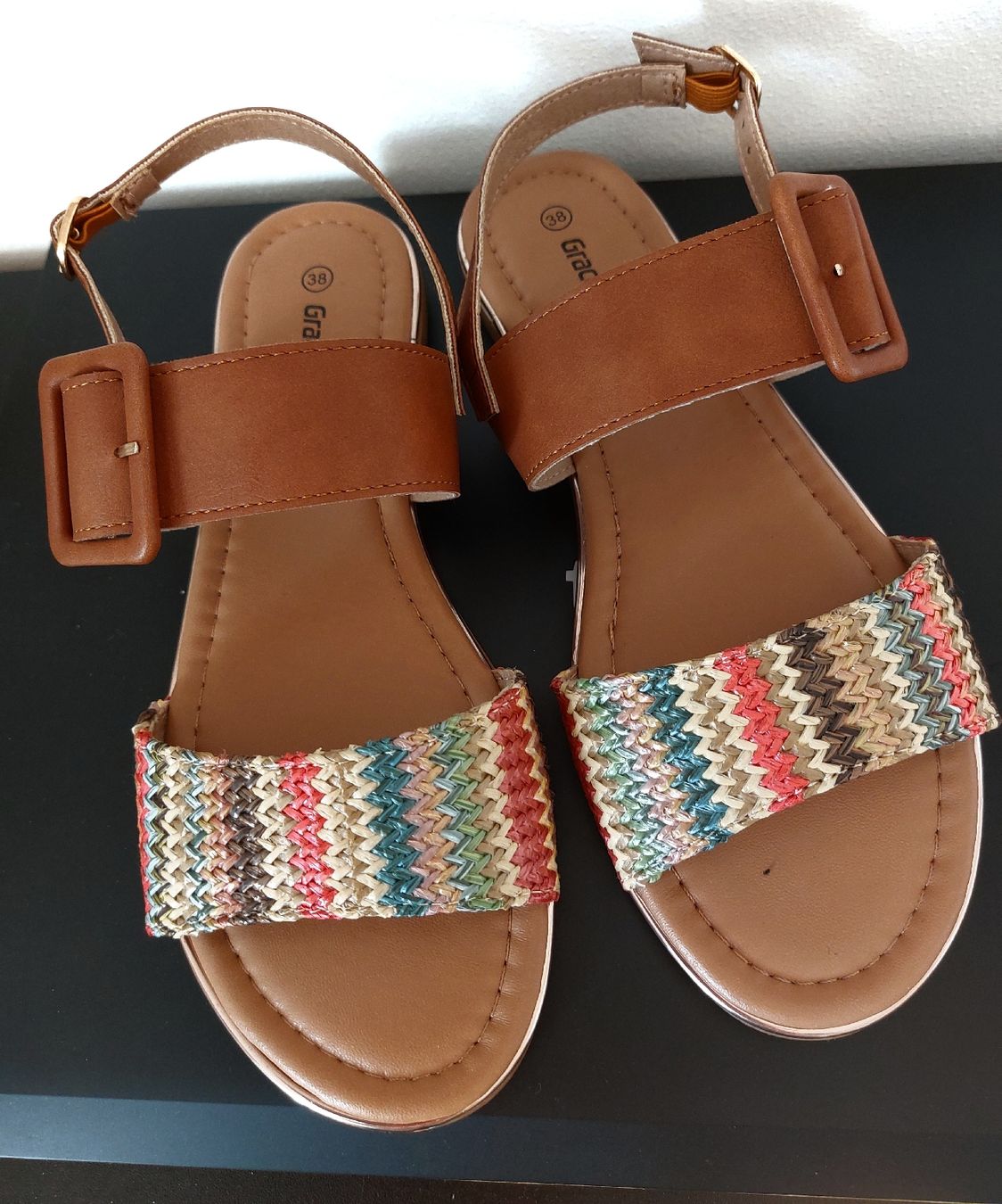 Graceland Scarpe da donna: NEUE Trend Sandalen Gr.38 – Nuovo e nell'imballaggio originale da Balsthal venduto da Trendline55