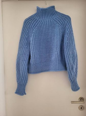 Pullover Rollkragen blau Grösse S guter Zustand