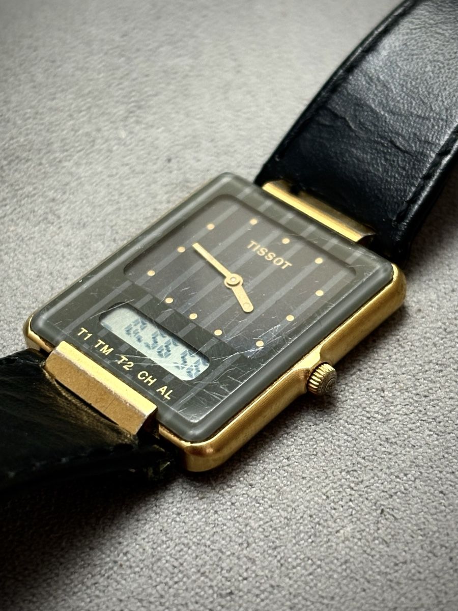 Tissot Orologi: Montre Tissot Two Timer Digital Analogique – Usato da Hallwil venduto da Andreas.1955 1