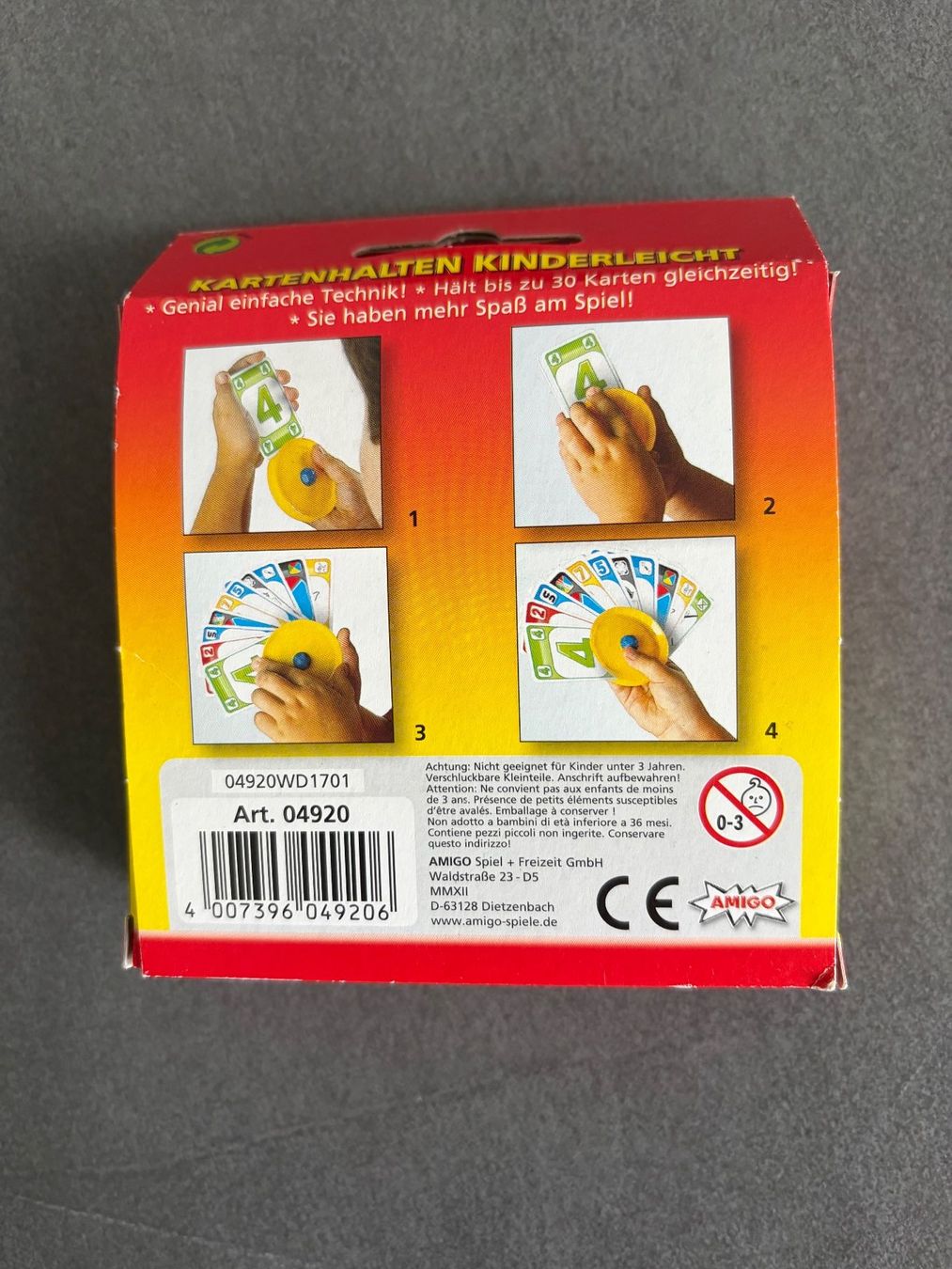 Amigo Jeux: Kartenhalter gelb, von Amigo, neu – Neuf (Voir description) à Beinwil am See par den_p9db 2