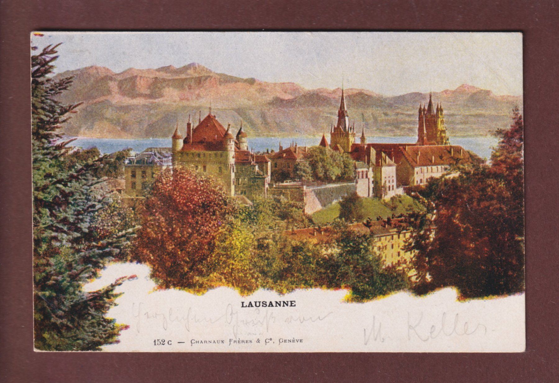 Cartoline postali: LAUSANNE - 1901 – Usato da Pully venduto da nicecards