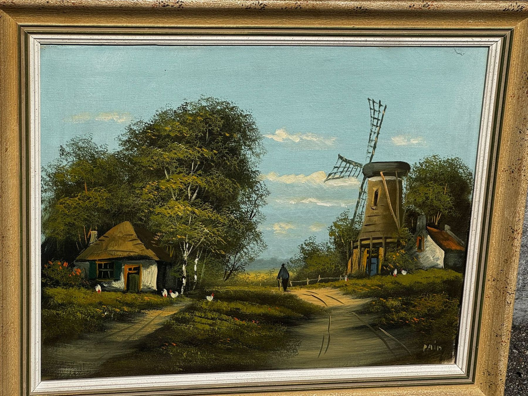 Gemälde: Bild/Gemälde Windmühle – Gebraucht aus Egg b. Zürich von Brocki_Insel_Egg 1