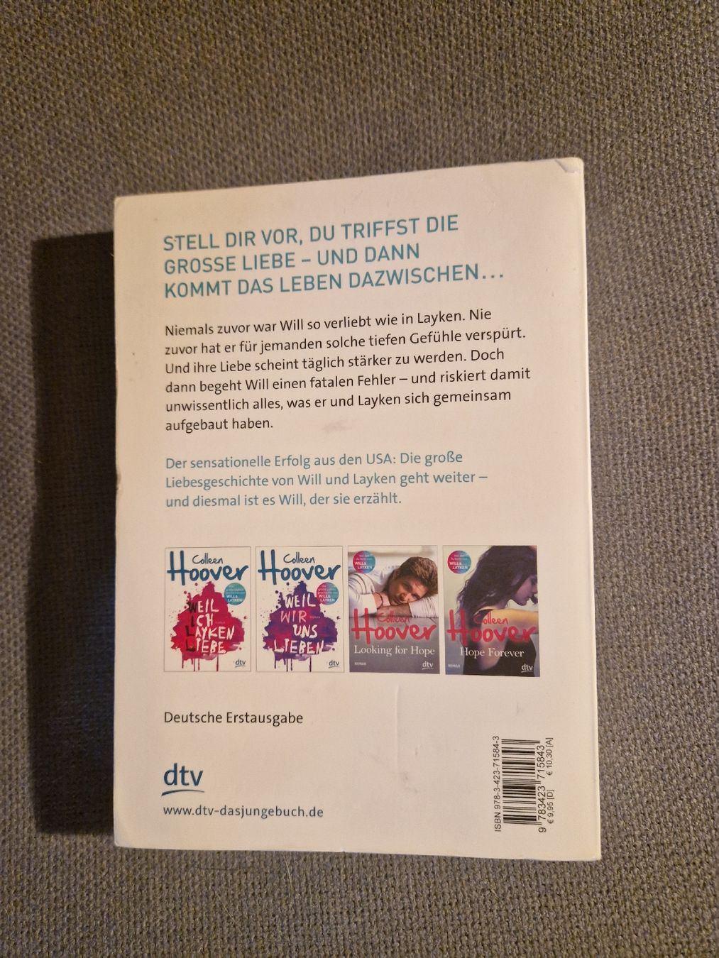Libri: Buch Colleen Hoover Weil ich will Liebe – Usato da Luthern venduto da Ricolinchen 1