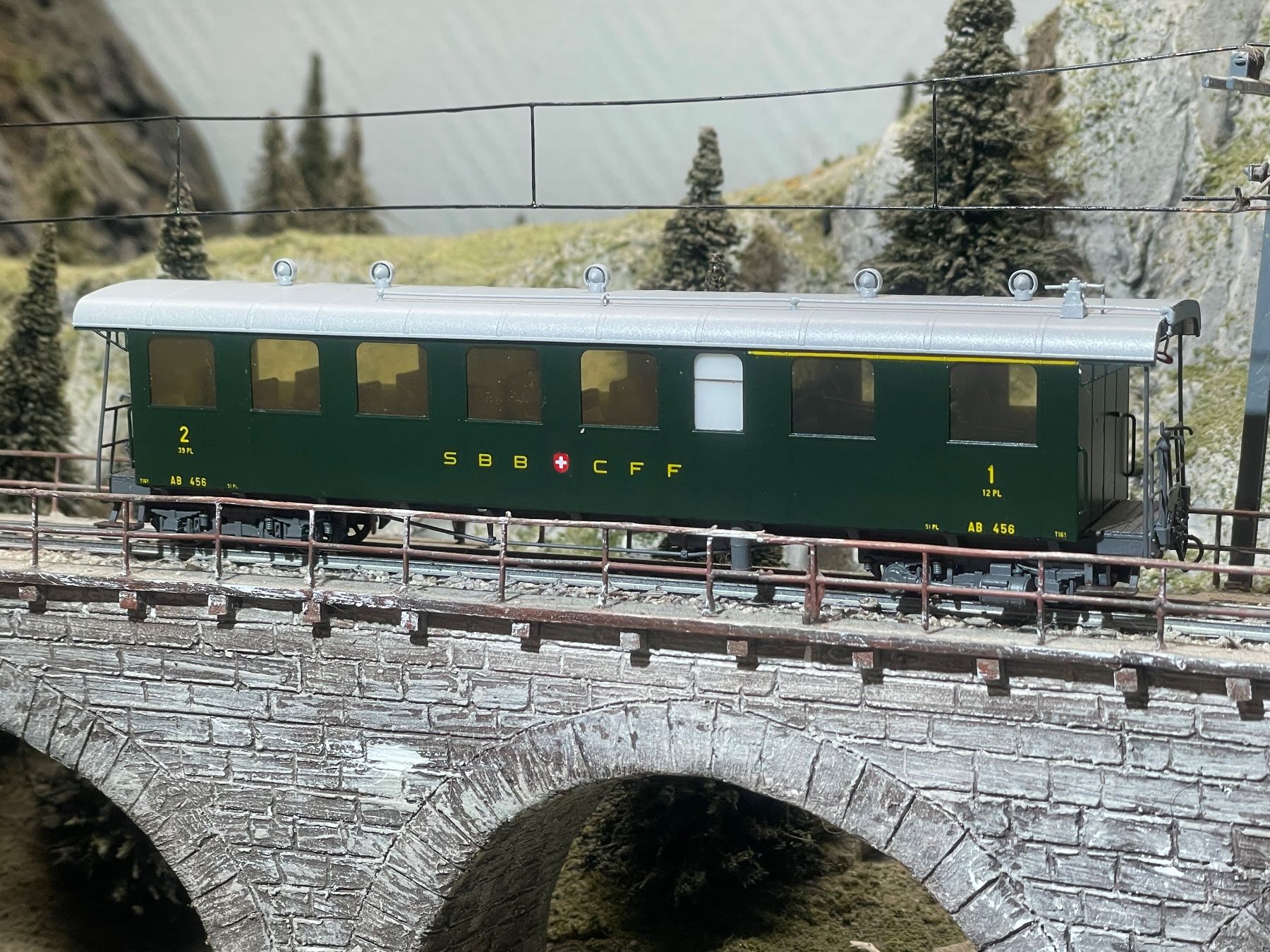 HRF Modellini di ferrovie: HRF, Brünig AB 456 – Nuovo (secondo la descrizione) da Krummenau venduto da ferrotech 1