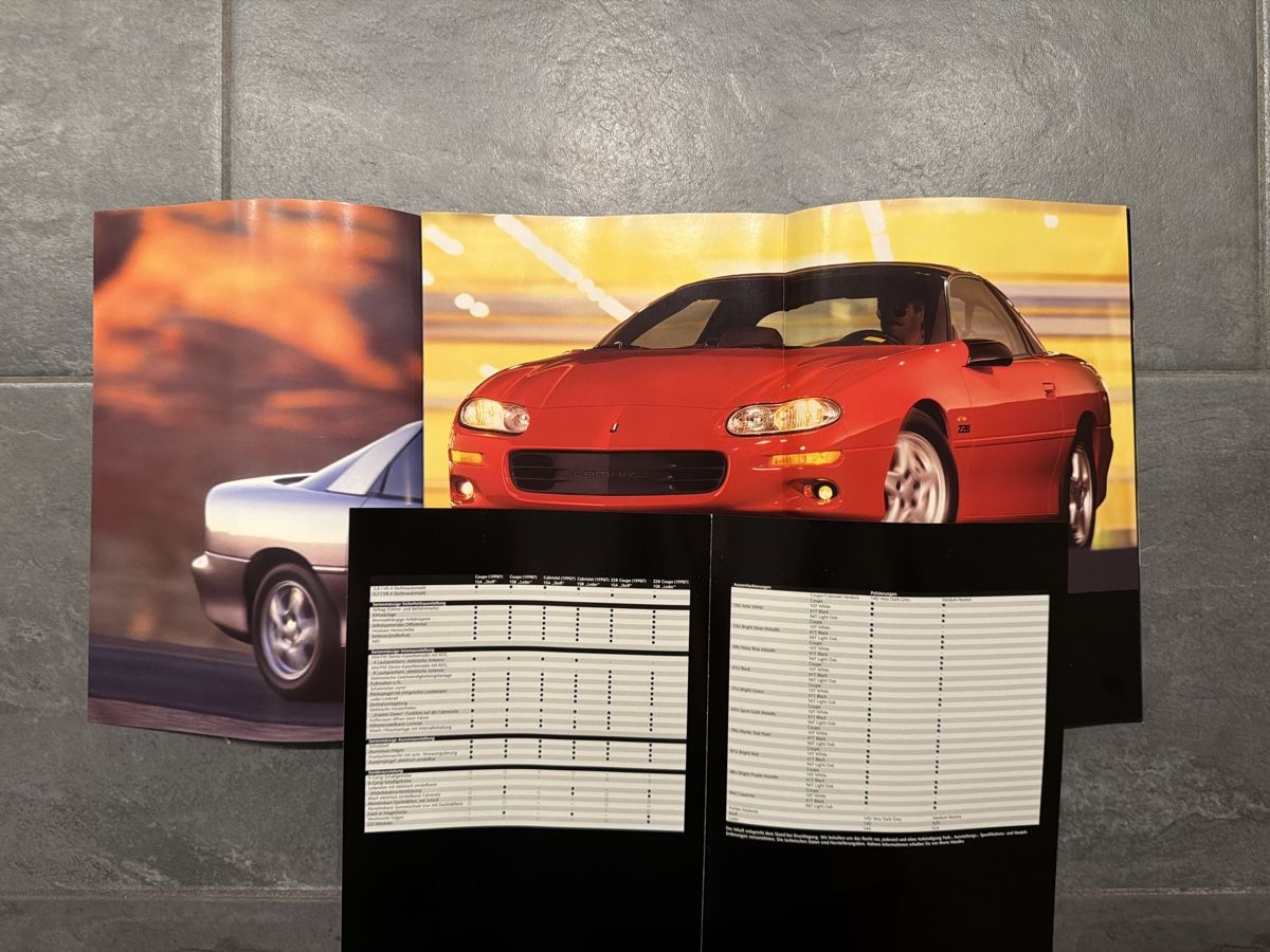 Chevrolet Documenti: Chevrolet Camaro Prospekt - rar – Usato da Wolfwil venduto da Rolex1 8