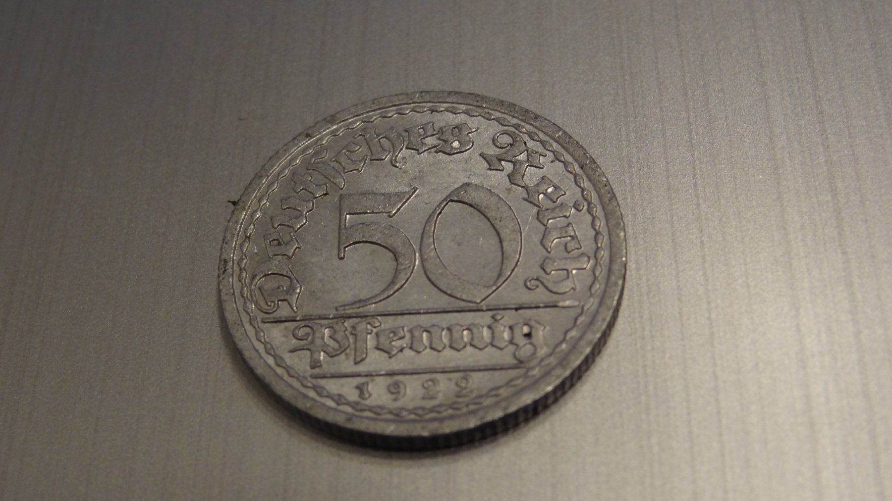 Tutti le monete: 1922 50 Pfennig Deutsches REICH – Usato da Olten venduto da pechsisa1