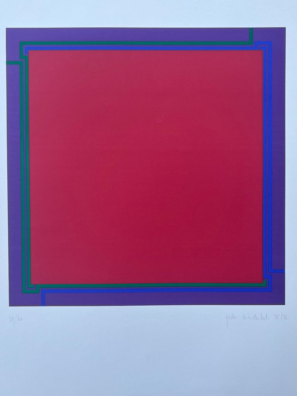 Grafiken & Lithographien: Gido Widerkehr Serigraphie handsigniert – Gebraucht aus Adliswil von bilderboerse-zuerich 1
