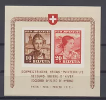 Bloc Pro Juventute 1941 neuf*