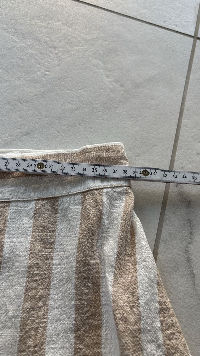 H&M Gonne: H&M Leinenrock beige-weiss 42 – Usato da Seengen venduto da sa_land 6