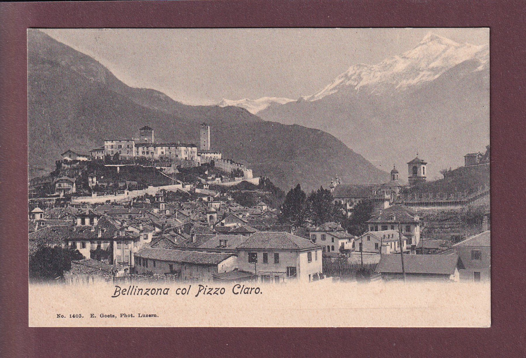 Cartoline postali: BELLINZONA - Pizzo Claro – Usato da Pully venduto da nicecards