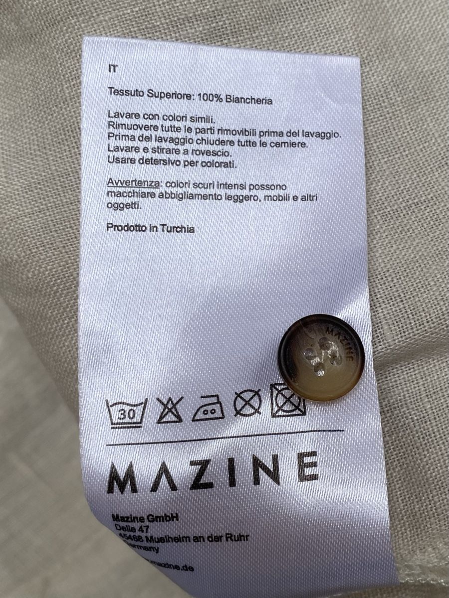 Top: MAZINE Oberteil Leinen Grau Gr. M Neu – Nuovo (secondo la descrizione) da Buochs venduto da H16 8