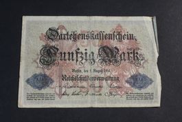 8x DARLEHNSKASSENSCHEIN, um 1918, Deutschland