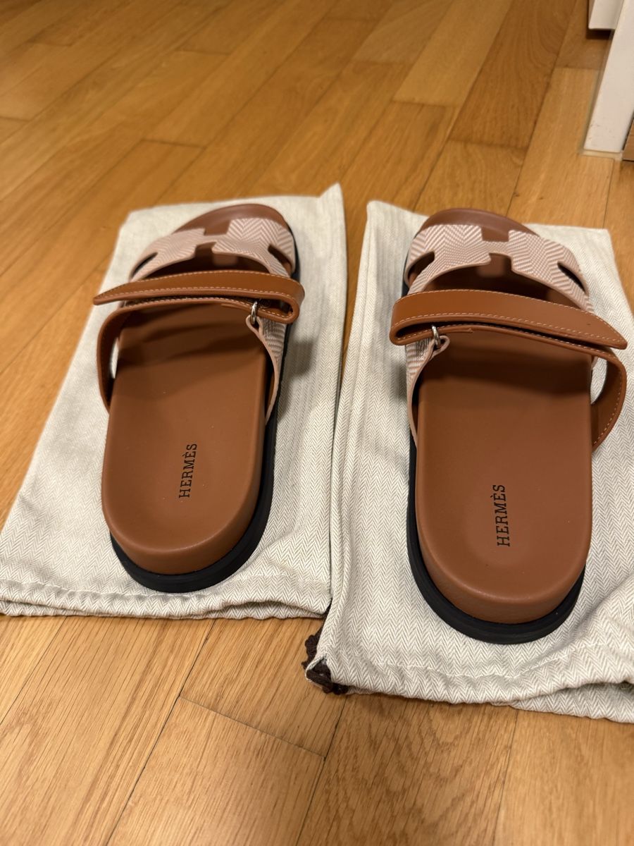 Hermès Herrenschuhe: Hermes Chypre Sandalen Leder – Neu und originalverpackt aus Tann von DicianniLe 4