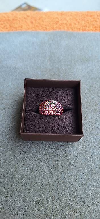 Anelli: Ring rosa-pink mit Glitzer-Steinen – Usato da Tägerig venduto da SandraLios 2